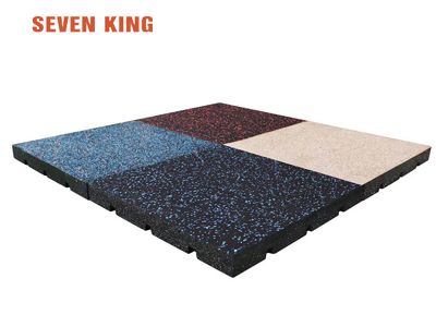 Composite rubber tiles